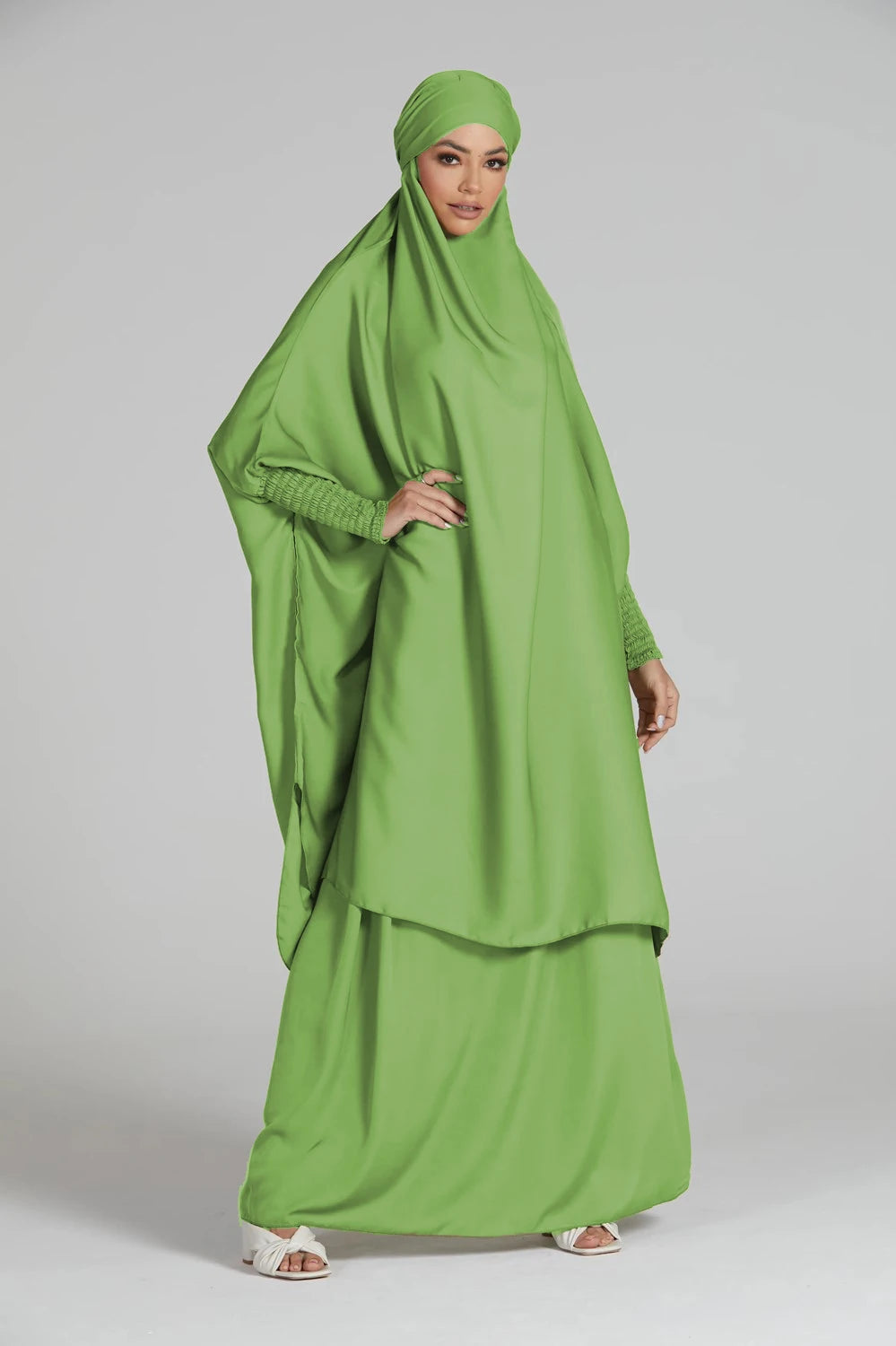 Hiyab musulmán dos piezas, variedad de colores.