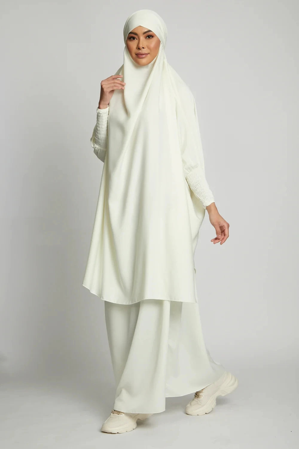 Hiyab musulmán dos piezas, variedad de colores.